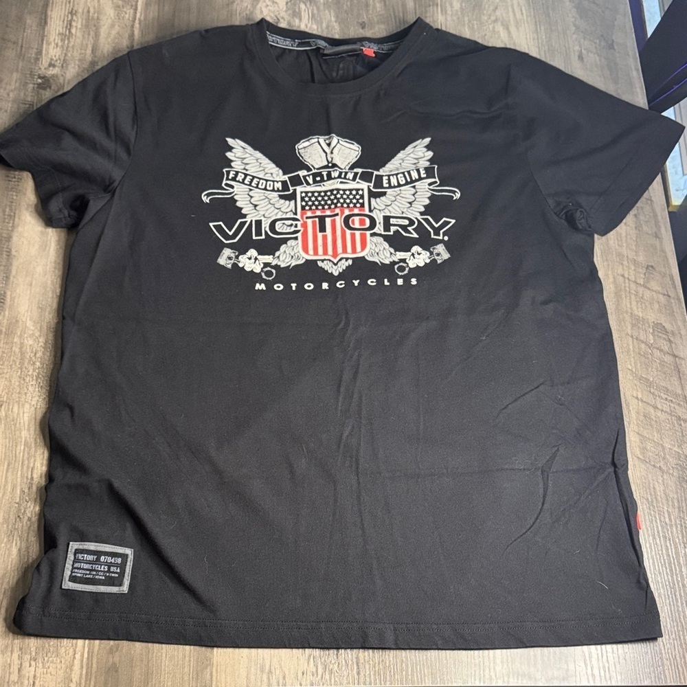Victory Motorcycle Black Graphic Tee